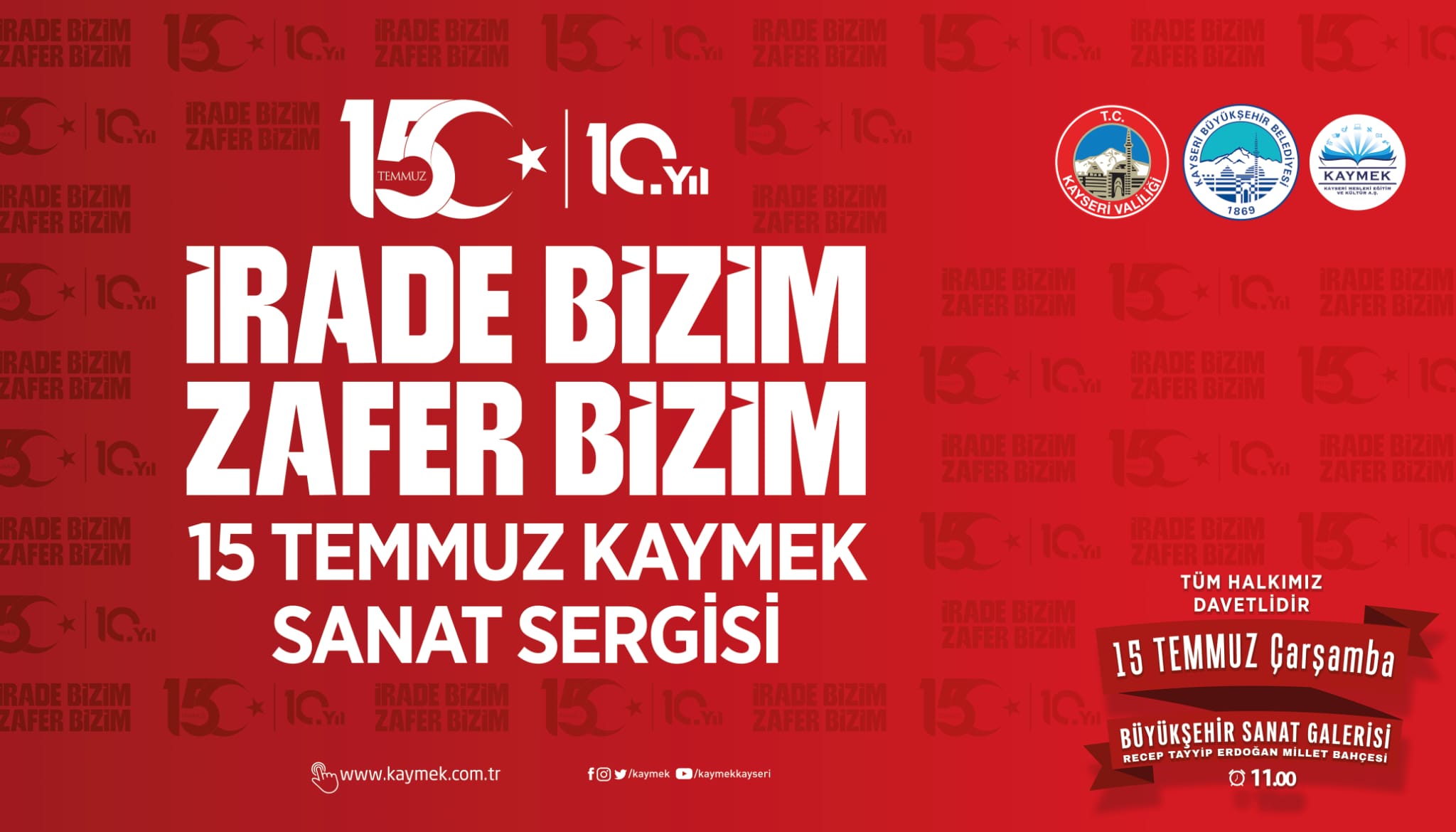KAYMEK'TEN 15 TEMMUZ RUHUNU SANATLA YAŞATACAK ANLAMLI SERGİ