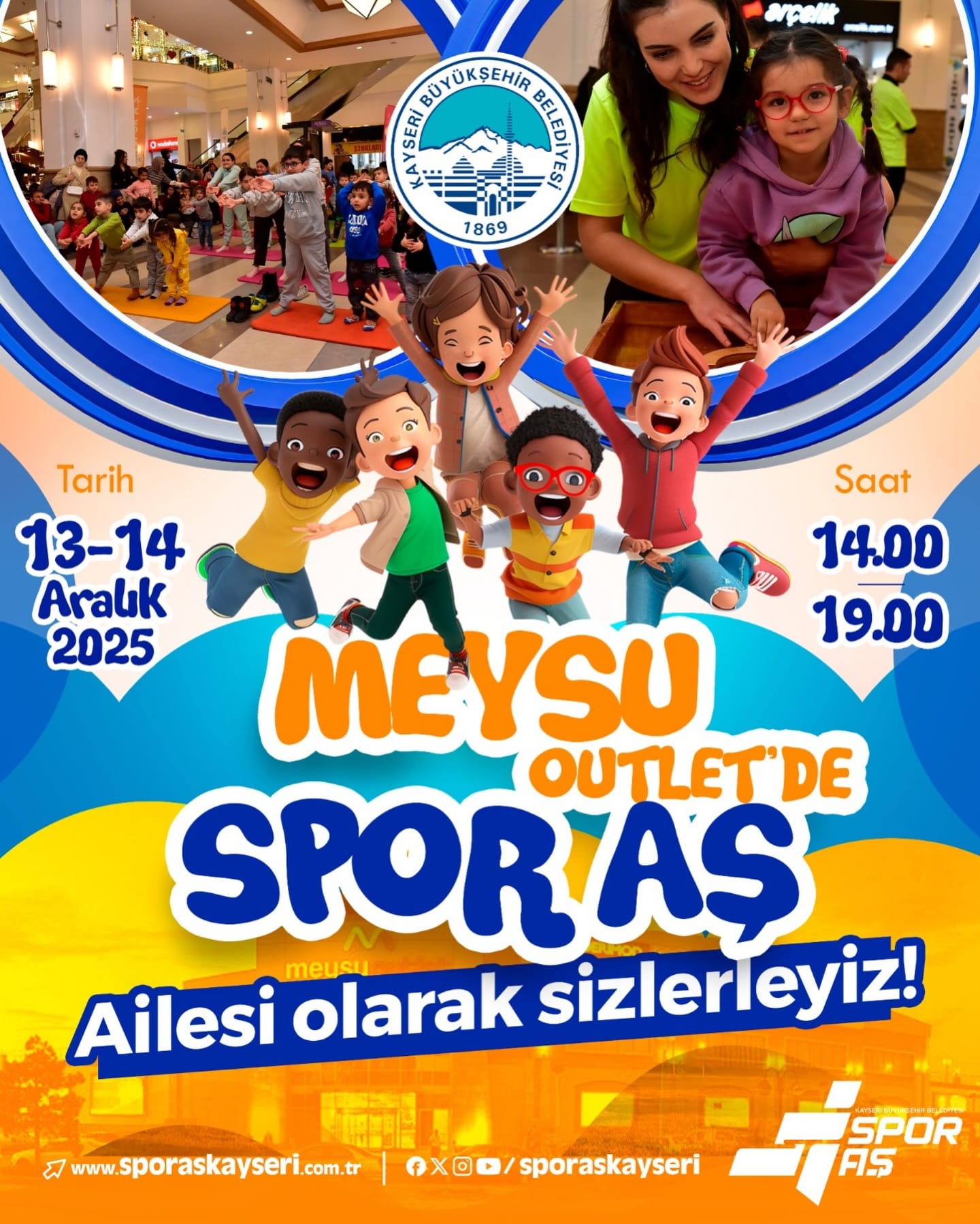 BÜYÜKŞEHİR SPOR A.Ş.’NİN AVM SPOR ETKİNLİKLERİ SÜRÜYOR