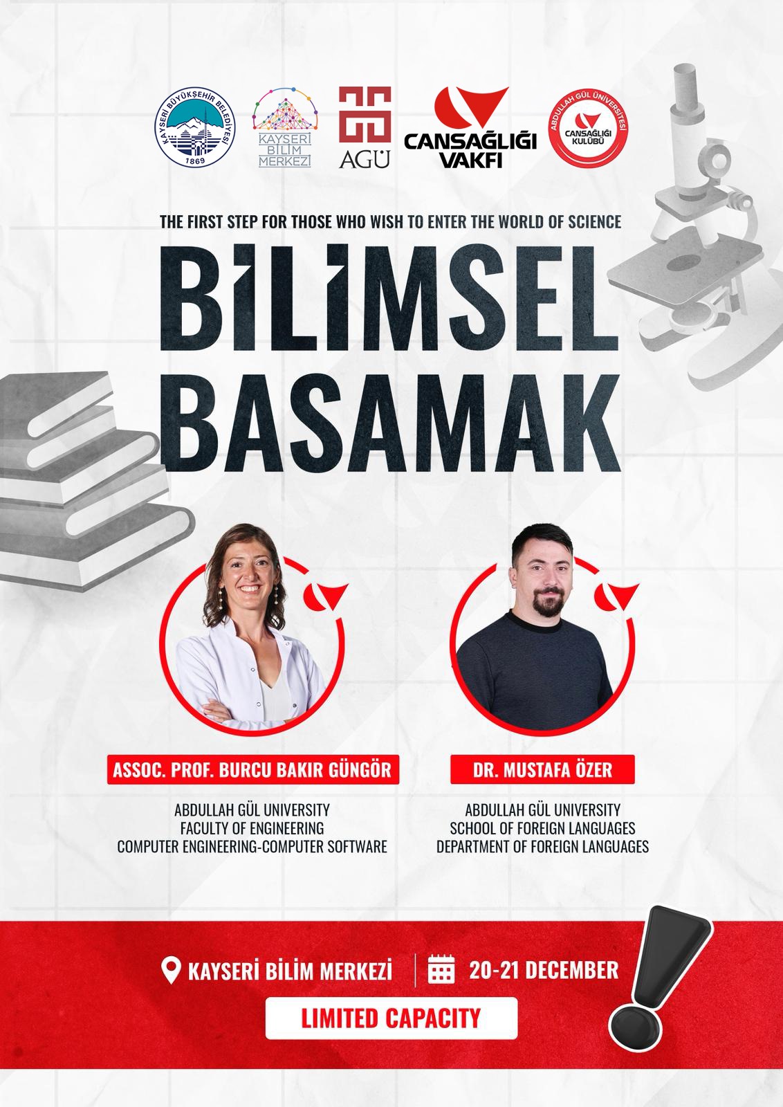 KAYSERİ BİLİM MERKEZİ’NDEN “BİLİMSEL BASAMAK” EĞİTİMİ
