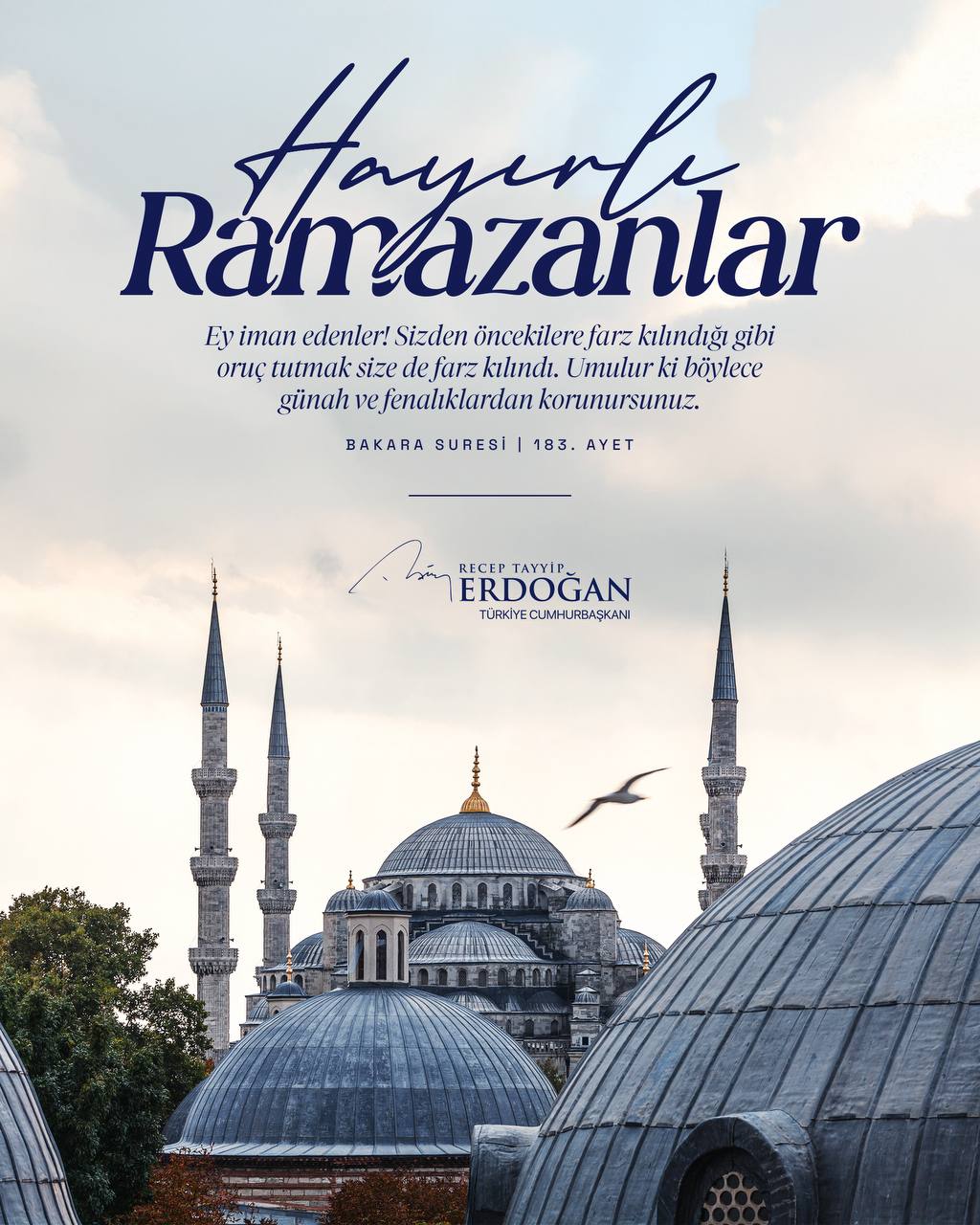 Cumhurbaşkanı Erdoğan'dan ramazan mesajı: